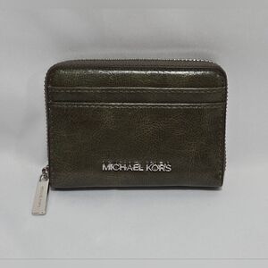 Michael Kors Jet Set Travel Olive MD ZA Card Case Wallet